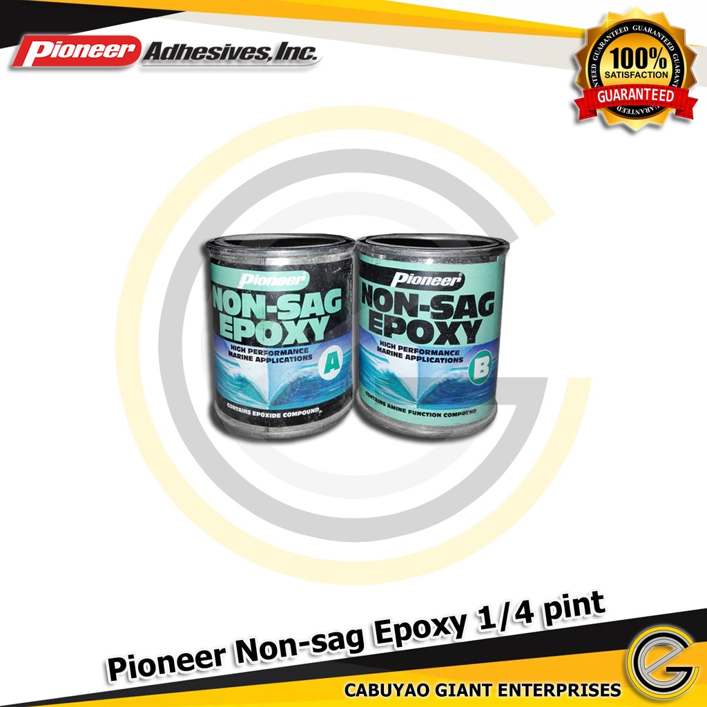 Pioneer Non-sag Epoxy 1/4 Pint (1/8 Liter Size, Per Set) | Shopee ...