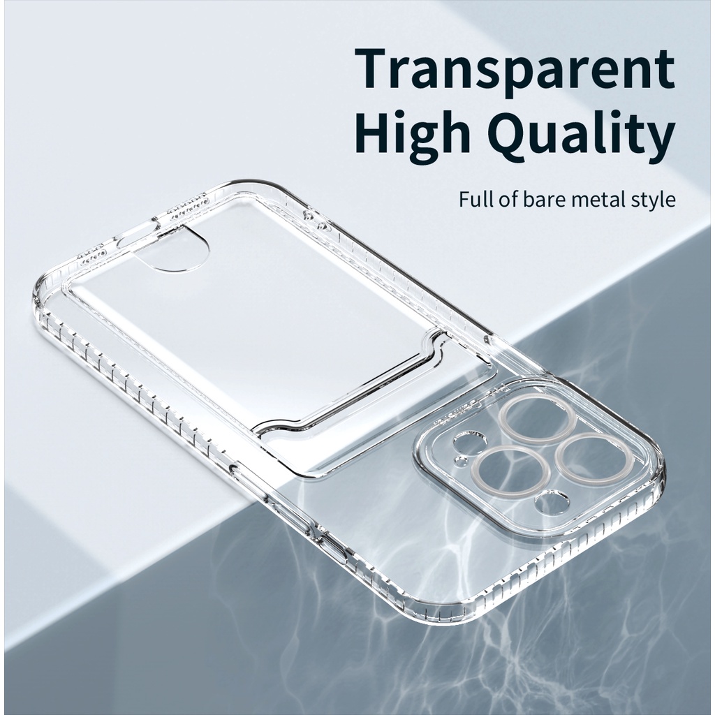 Clear Case Slot Card Iphone 6 6S 7 8 6+ 6S+ 7+ 8+ Plus SE 2020 SE 2022 ...