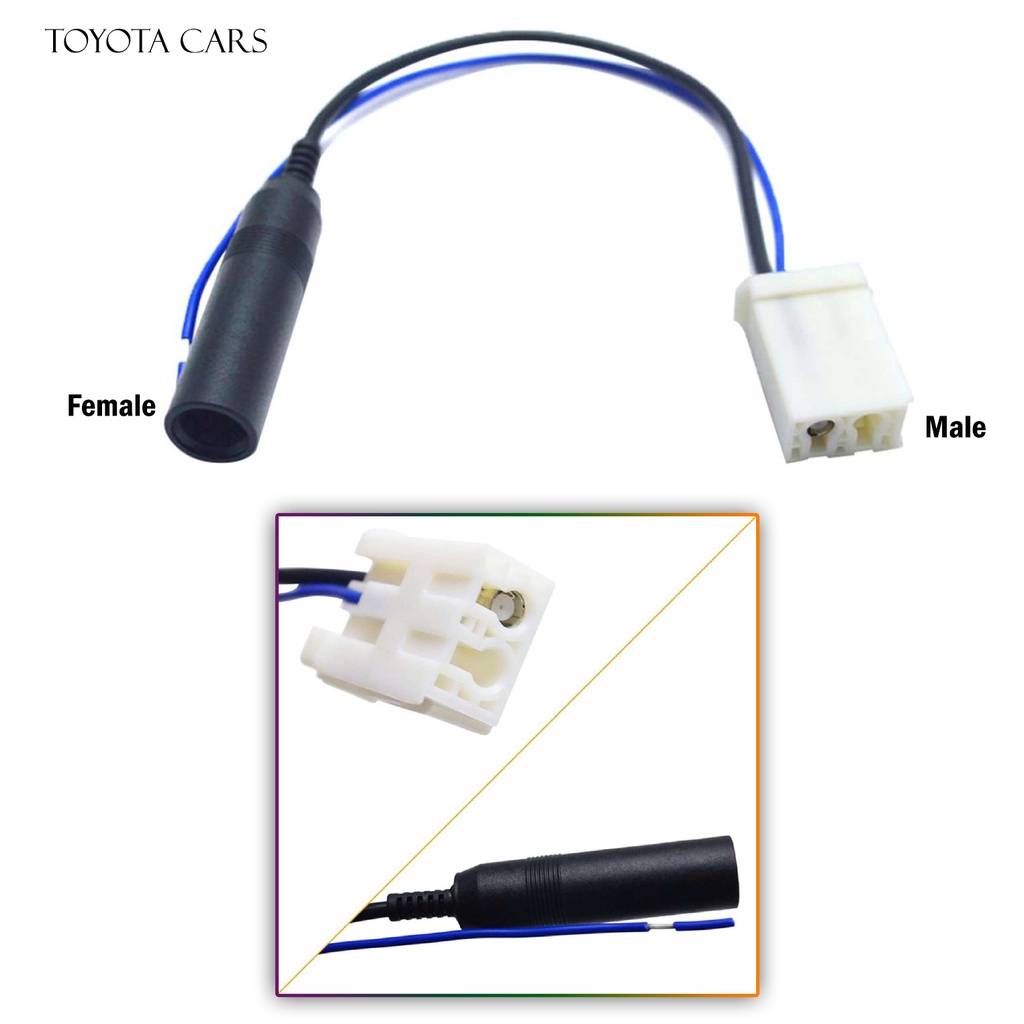 TOYOTA Car Radio Antenna Cable Adapter for Connector Wire Male to