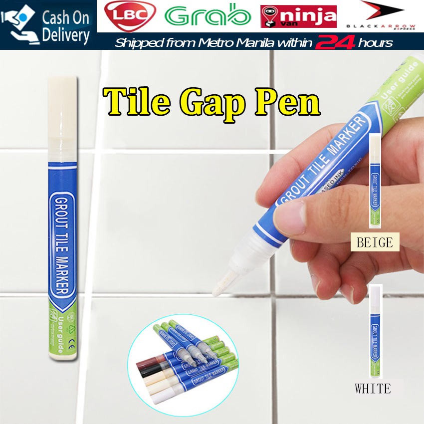 【Fast Delivery】Tile Gap Repair Color Pen White Tile Refill Grout Pen ...