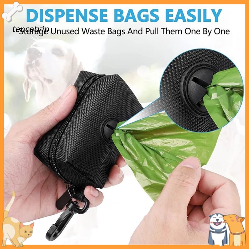 tencetvip Poop Bag Dispenser Portable Dog Poop Trash Bags Dispenser