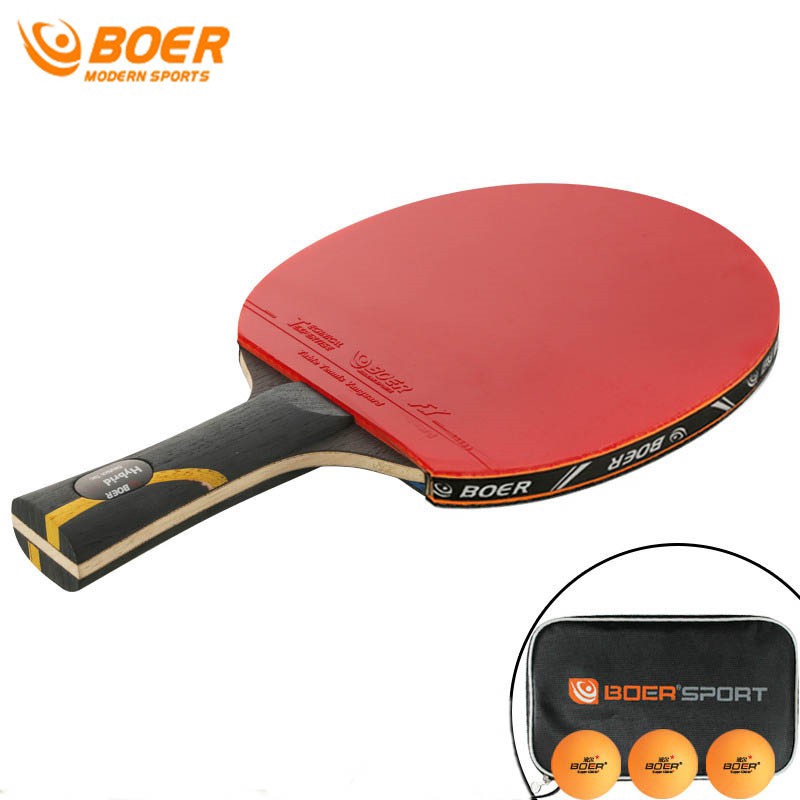BOER Carbon Fiber Ping Pong Racket Table Tennis Racket Shopee Philippines