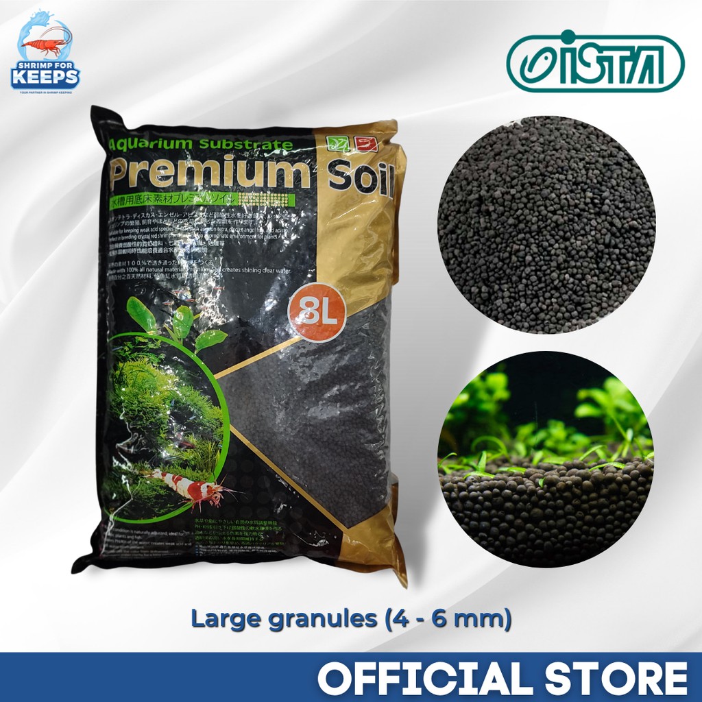 Ista Premium Aquatic Soil Substrate Small and Large Granules (1 kg / 8 ...