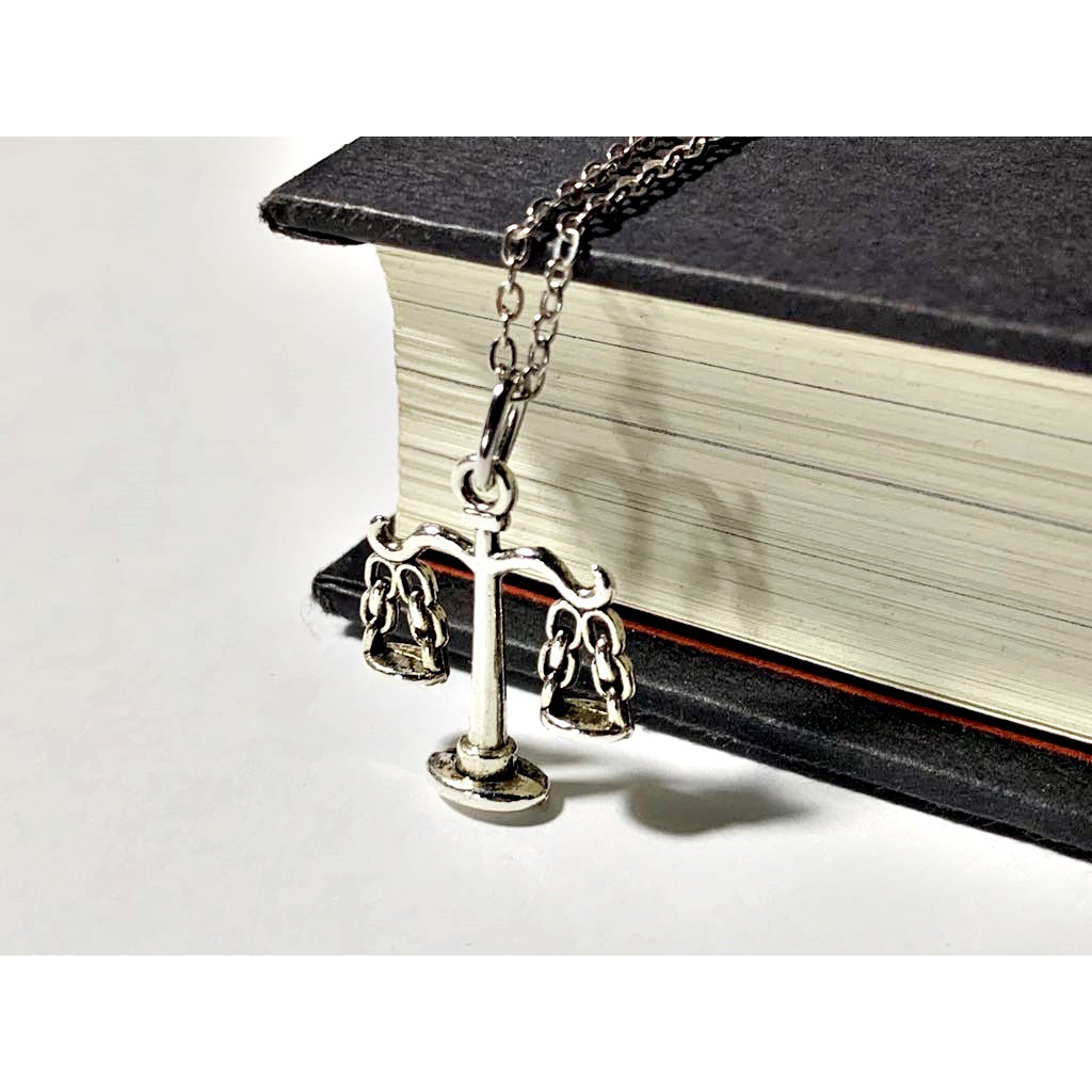 Lawyer Necklace Scales of Justice charm graduation bar passer gift