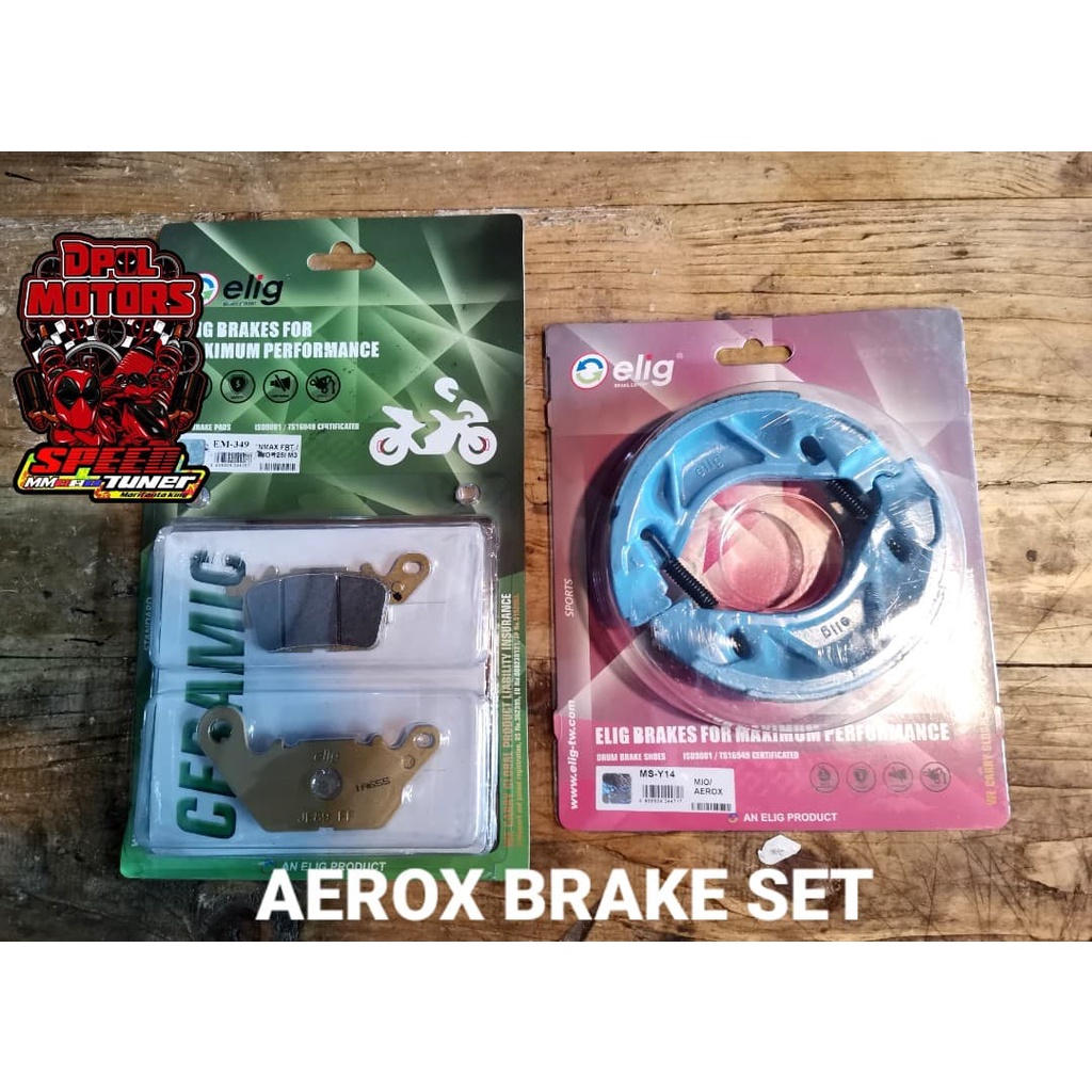 Elig Brake Pad / Brake Shoe Aerox V1 / V2 Shopee Philippines