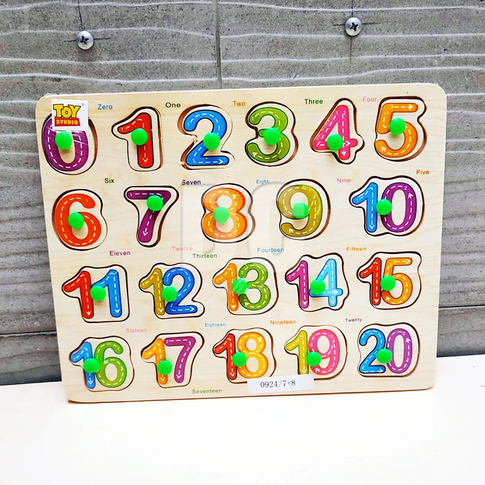 Children 's Educational Toys Number Puzzle Small Wooden | Wooden Puzzle ...