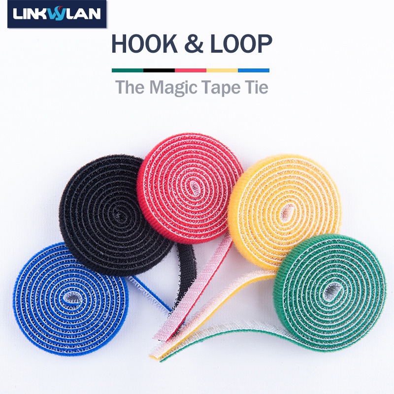 Hook and Loop Nylon Magic Tape Self-gripping Fastener Cable Tie 5 ...