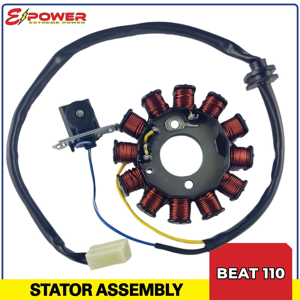 E-Power Magneto Stator Coil Assembly for Honda Beat 110 (Carburetor ...