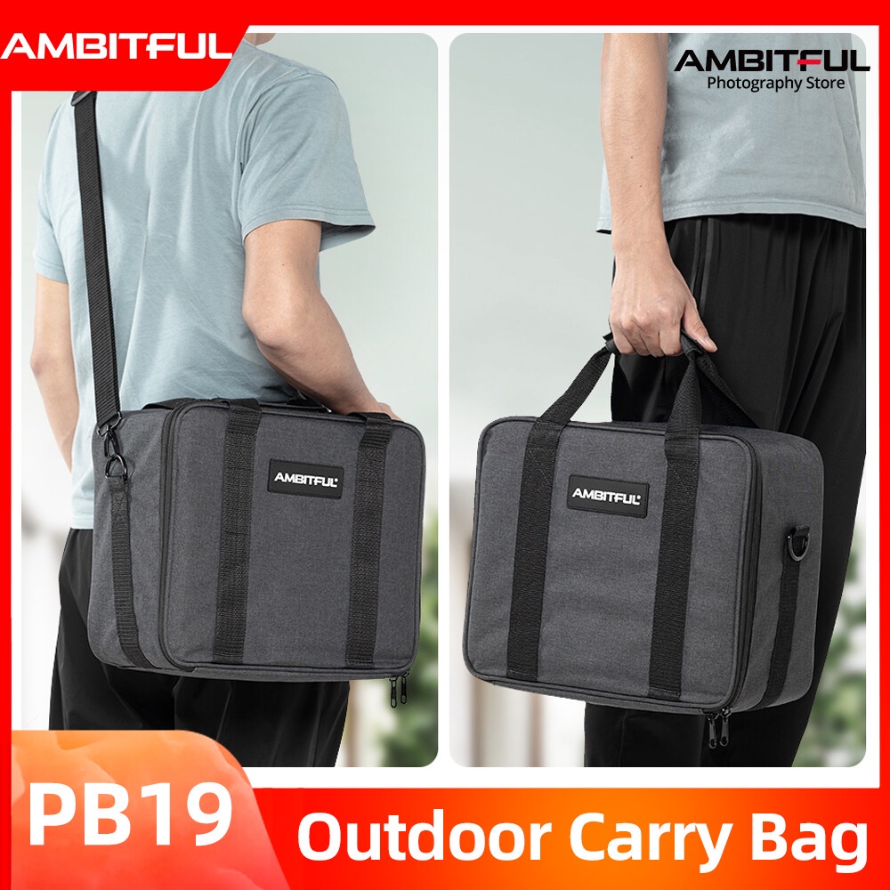 AMBITFUL PB19 Shoulder Straps Portable Carry Bag Studio Flash Light ...
