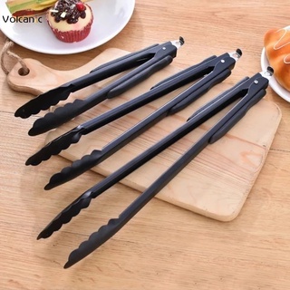 2 Pack Buffet Tongs, 10 Inch Stainless Steel Kitchen Food Serving Tongs  with Scissor Style Handles for Salad, Bread, Cake