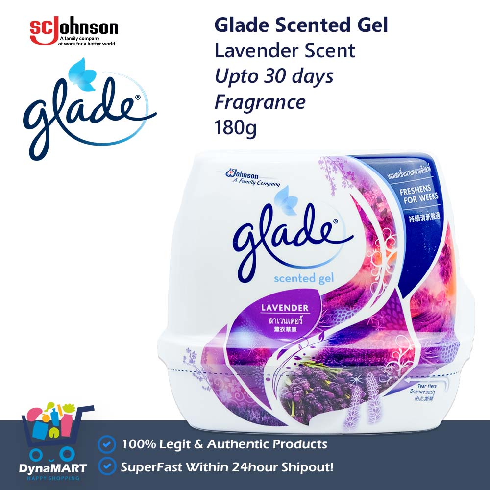 Lavender Glade Scented Gel 180g Room Fragrance For Home Bathroom