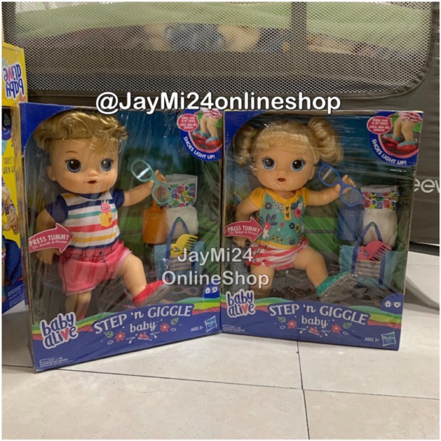 Baby Alive Step 'n Giggle Boy or Girl with sounds and lights Shopee