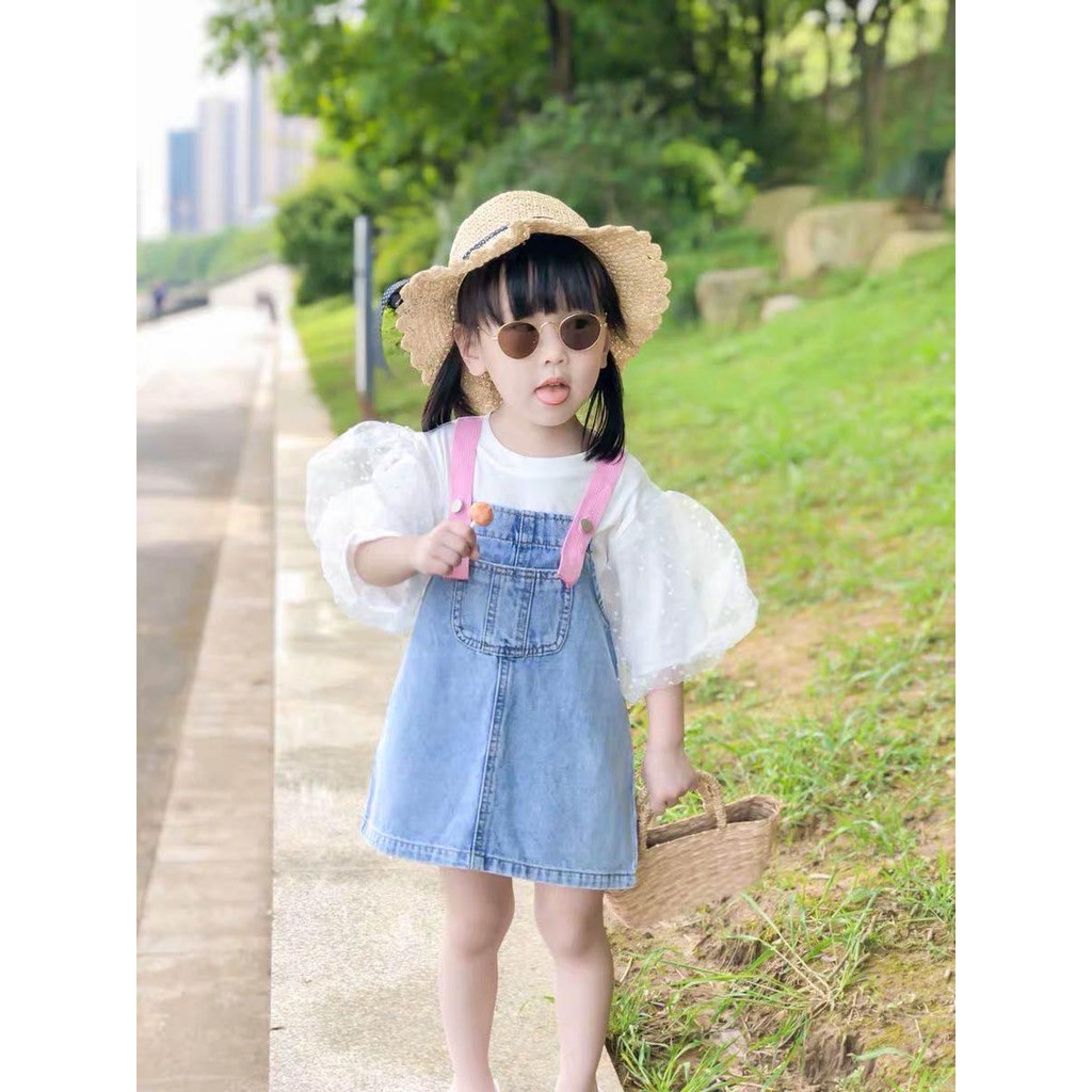 Baby girl denim jumper sale