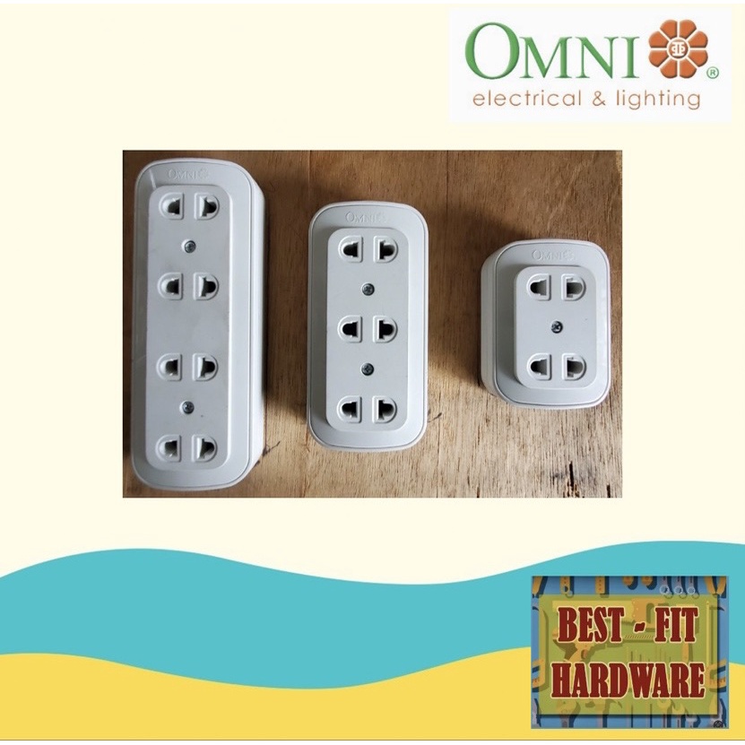 Omni Surface Convenience Outlet 10a 2 Gang 3 Gang And 4 Gang Shopee Philippines 3161