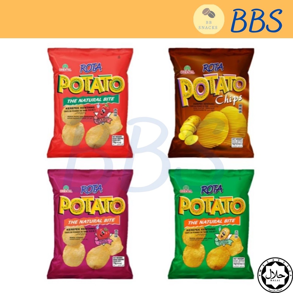 [BBS] Rota Potato Chips 70gm (HotSpicy/Barbecue/Tomato/Original ...
