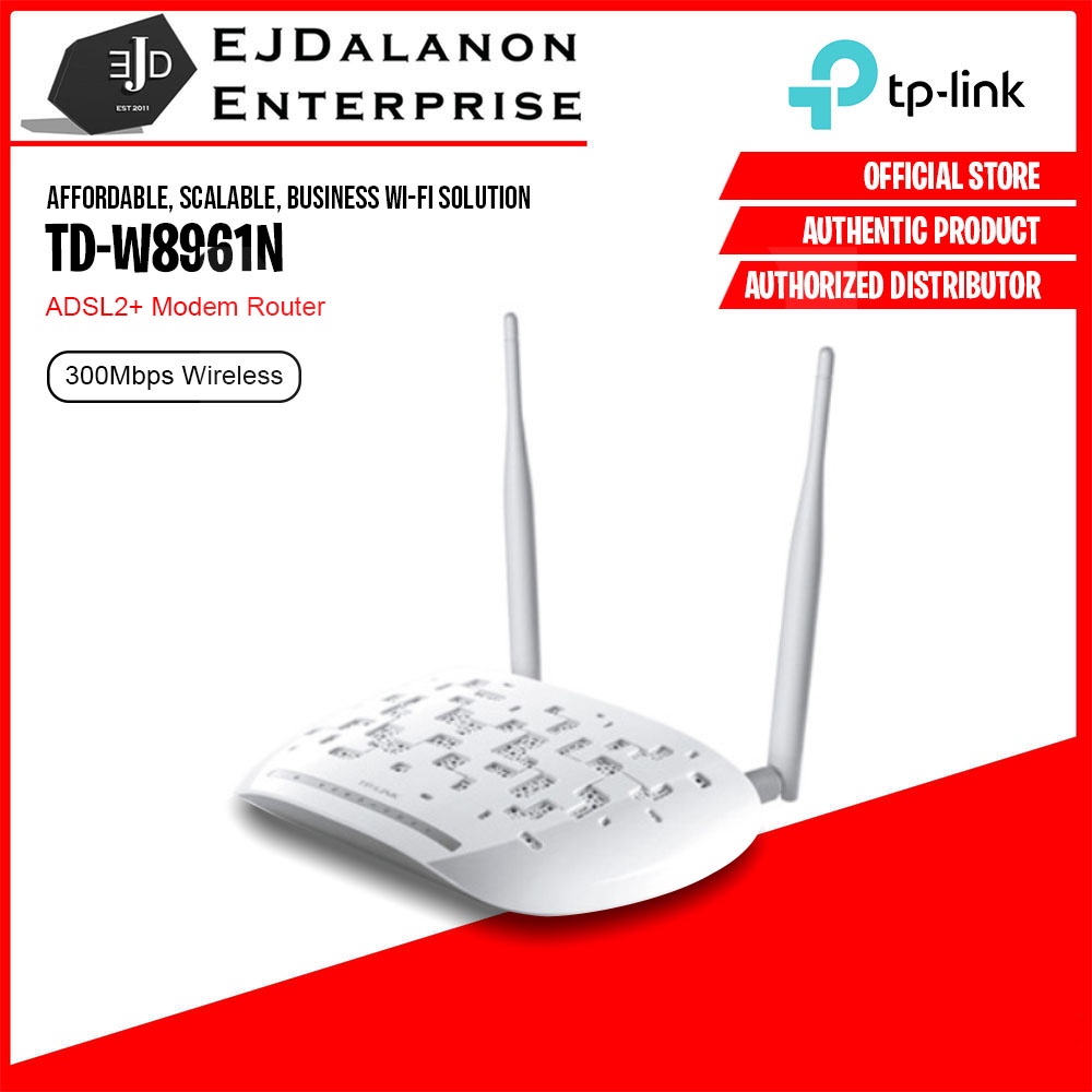 TPLink TdW8961N 300Mbps Wireless N Adsl2+ Modem Router Dsl Modems