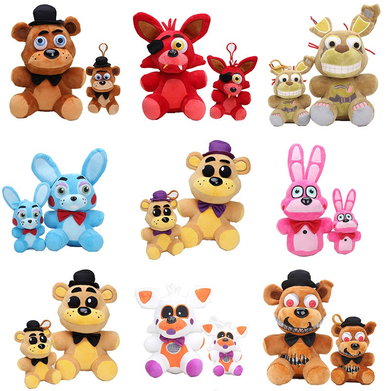 Plush toys2pcs/set 15/25cm FNAF Toy Freddy Fazbear Toys Golden Bear ...