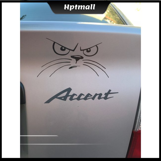 Y2 Not Happy Cat Face Animal Car Stickers Funny Car Decals Shopee