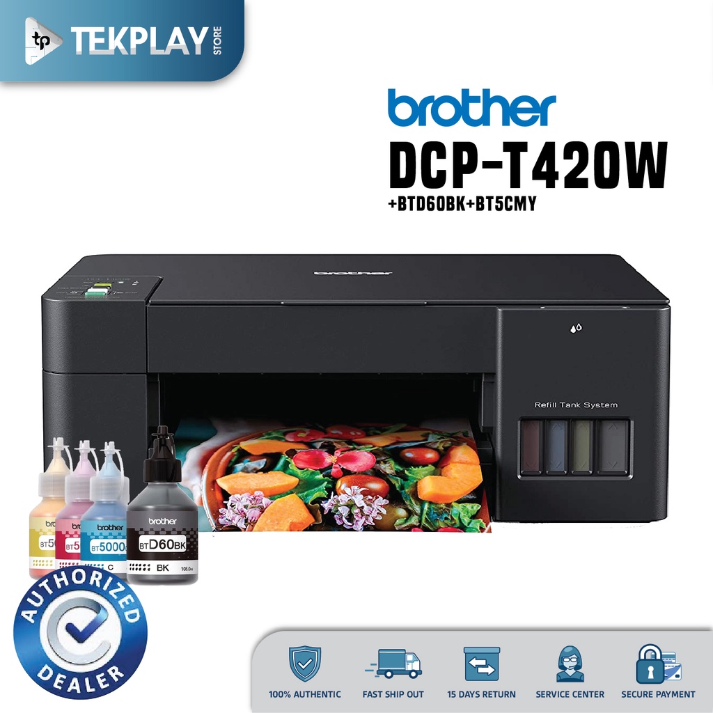 Brother DCP-T420W Refill Tank Printer With Warranty | Shopee Philippines