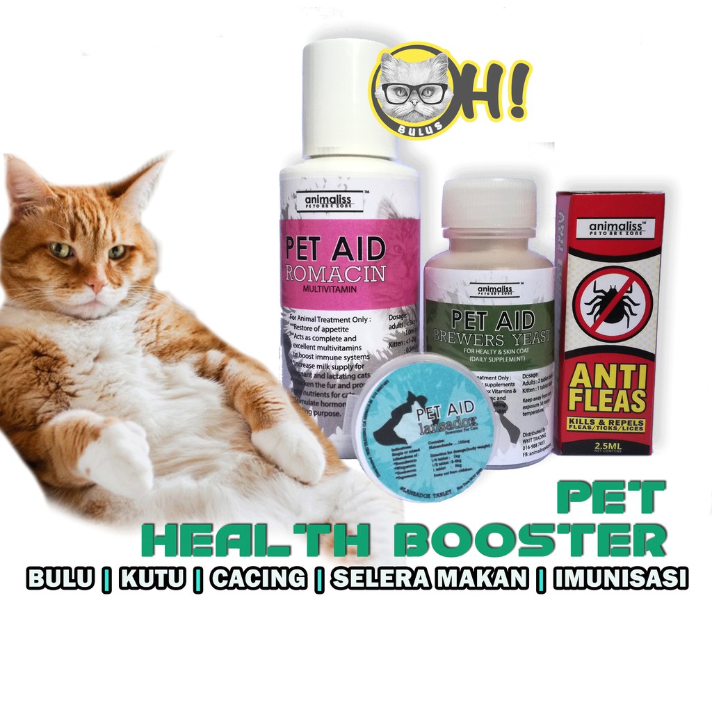 (ALL IN) Cat Health Booster (Deworm, Brewer yeast, Hama, Ear mite, Milkbooster) Shopee Philippines