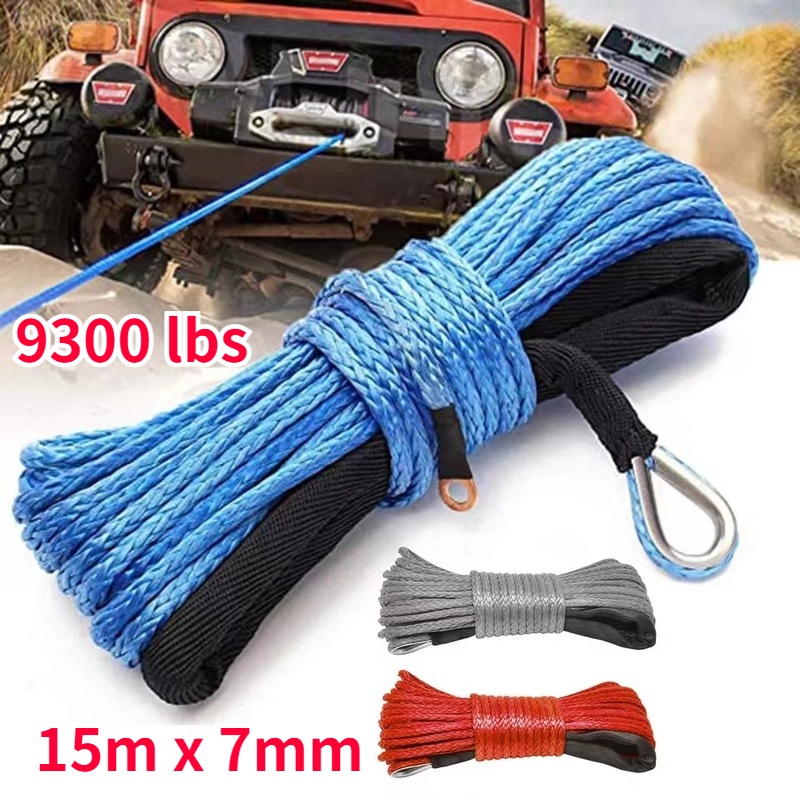 X-BULL Winch Synthetic Rope Line 1/6''x50' 8000LBS Recovery Cable