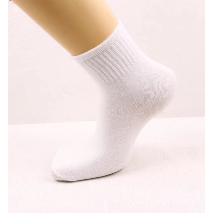 Plain Classic Mid Cut Length Unisex Socks | Shopee Philippines