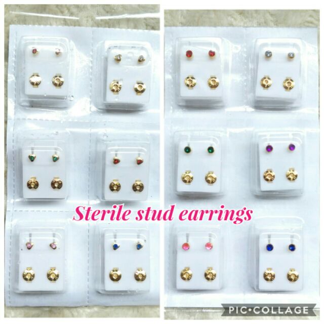 Sterilized earrings outlet