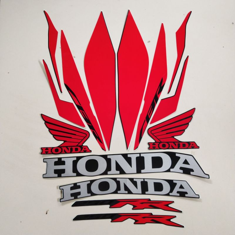 MERAH HITAM Striping honda cbr 250 rr 2020 Black Red Motorcycle body ...