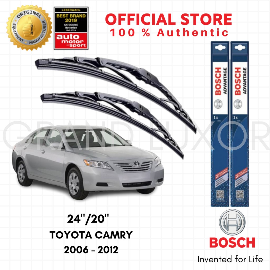 Bosch Advantage Wiper Blade Set For Toyota Camry 2006-2012 (24"/20 ...