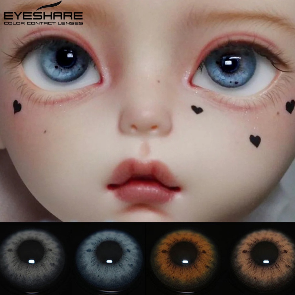 Eyeshare Contact Lenses For Eyes Pcs Blackspot Seires Colored Lens Blue Contacts Makeup