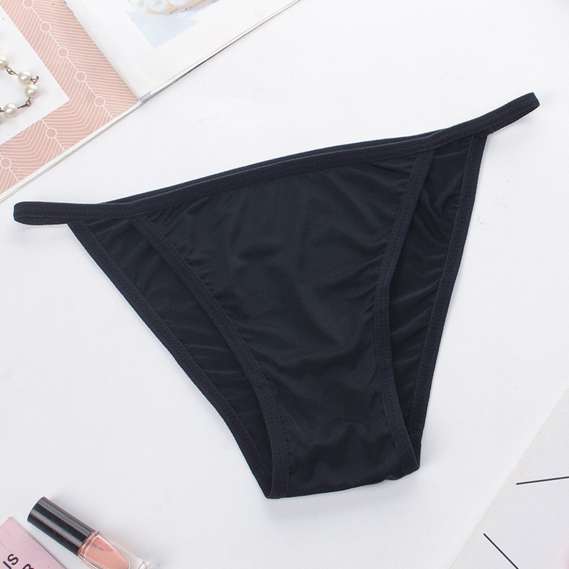 Innsly Sexy Women Bikini Panties Low Rise Ice Silk Underwear | Shopee ...