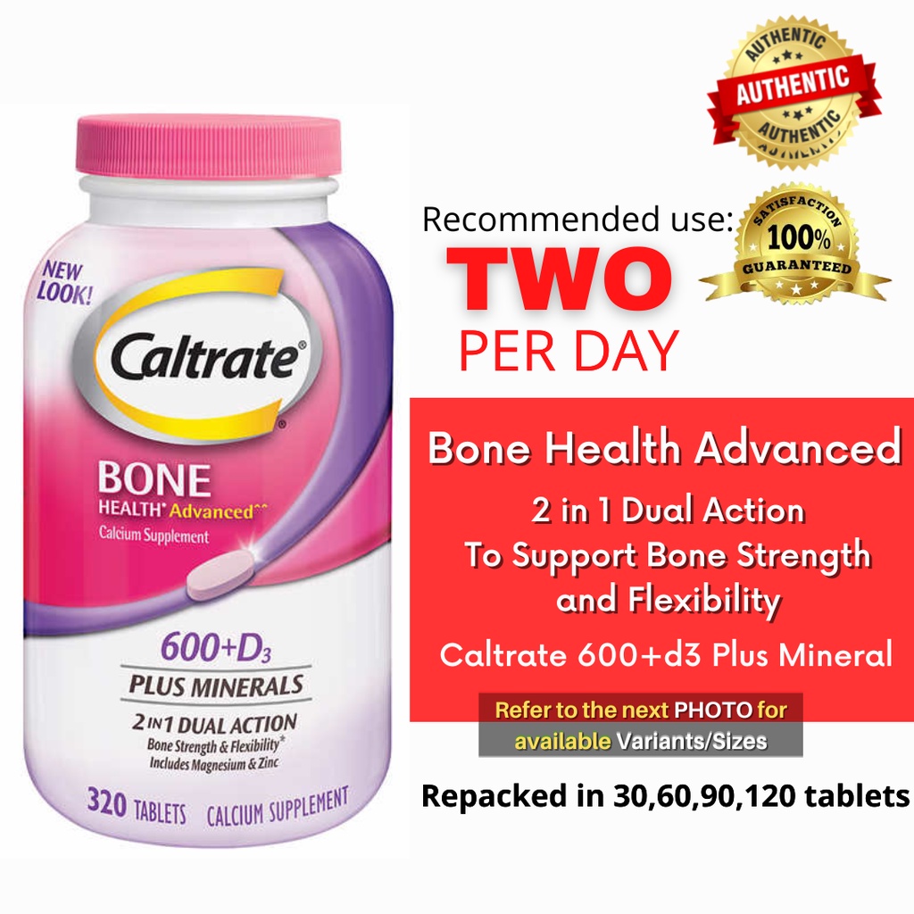 Caltrate Bone Health Advanced 600 D3 Plus Minerals Shopee Philippines