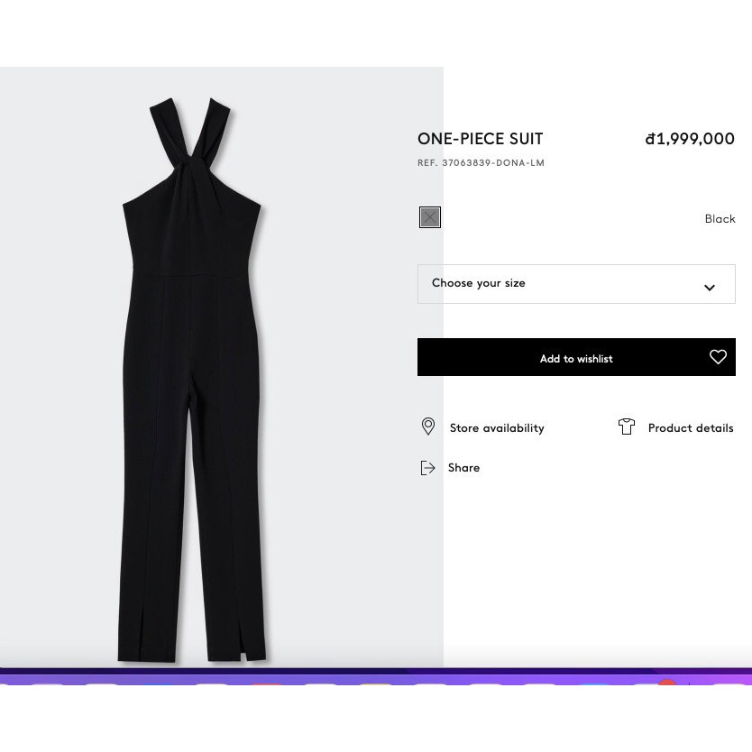 Excessive Jumsuit, Very Beautiful Form, Stylish Twisted Neck style