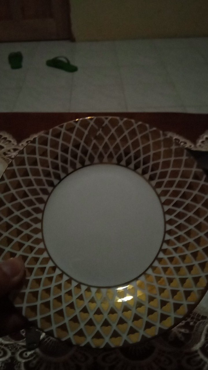 The Crafty Chic] CIROA LUXE LATTICE DINNER PLATES GOLD/WHITE MUG