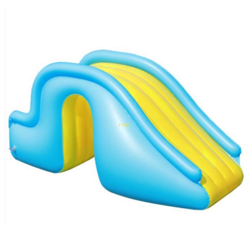 youn Inflatable Water Slide Wider Steps Swimming Pool Supplies Kids