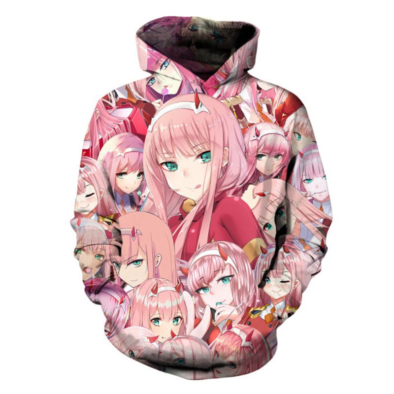 Japanese Anime DARLING in the FRANXX Zero Two 3D Printed Hoodie Sweatshirt 4 Styles Shopee Philippines
