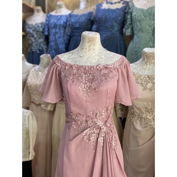 pink formal dress for principal sponsors