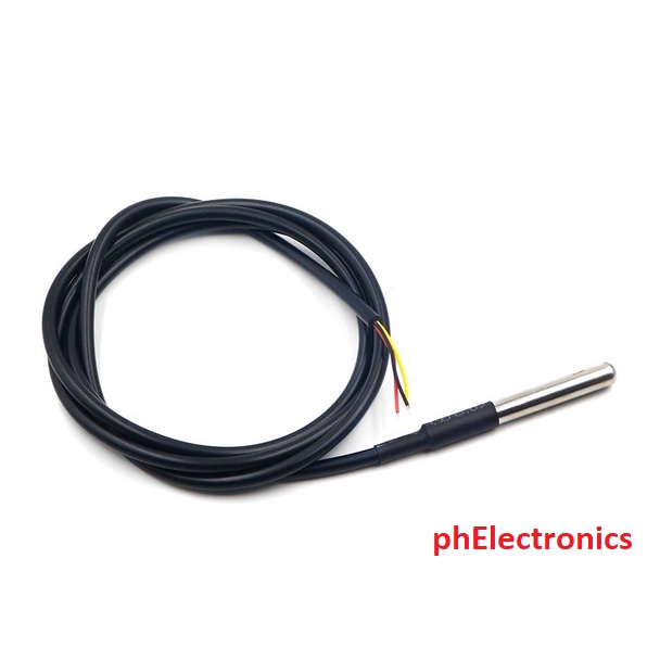 Ds18b20 DS18B20 Waterproof Digital Temperature Sensor Probe With Wire ...