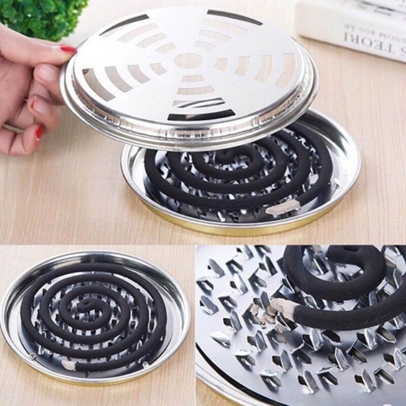 Stainless Steel Mosquito Coils Holder Repellent Rack With Cover ...