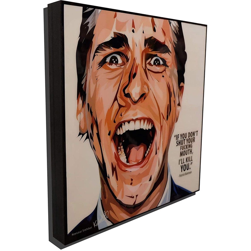 Popular Patrick American Psycho Poster POP Art Print Canvas Quotes Wall ...
