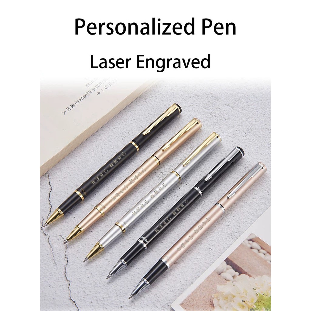 High quality Personalized Pen laser engraved with name image wishes best  gift for lover friend teacher family Christmas gift