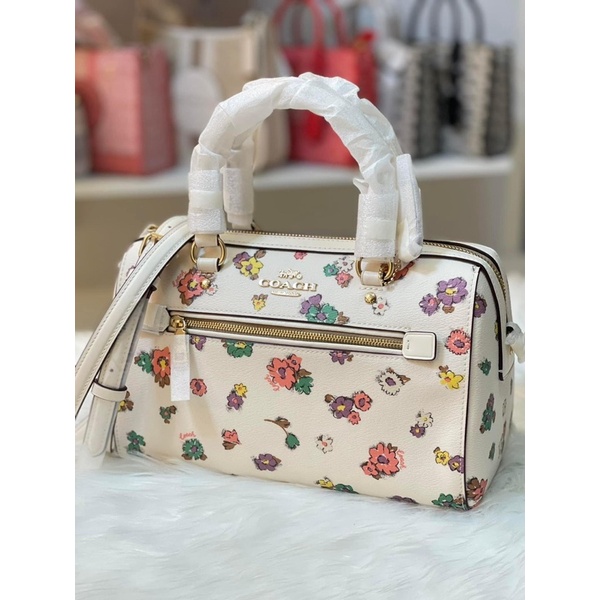 COACH® Outlet  Rowan Satchel With Dandelion Floral Print