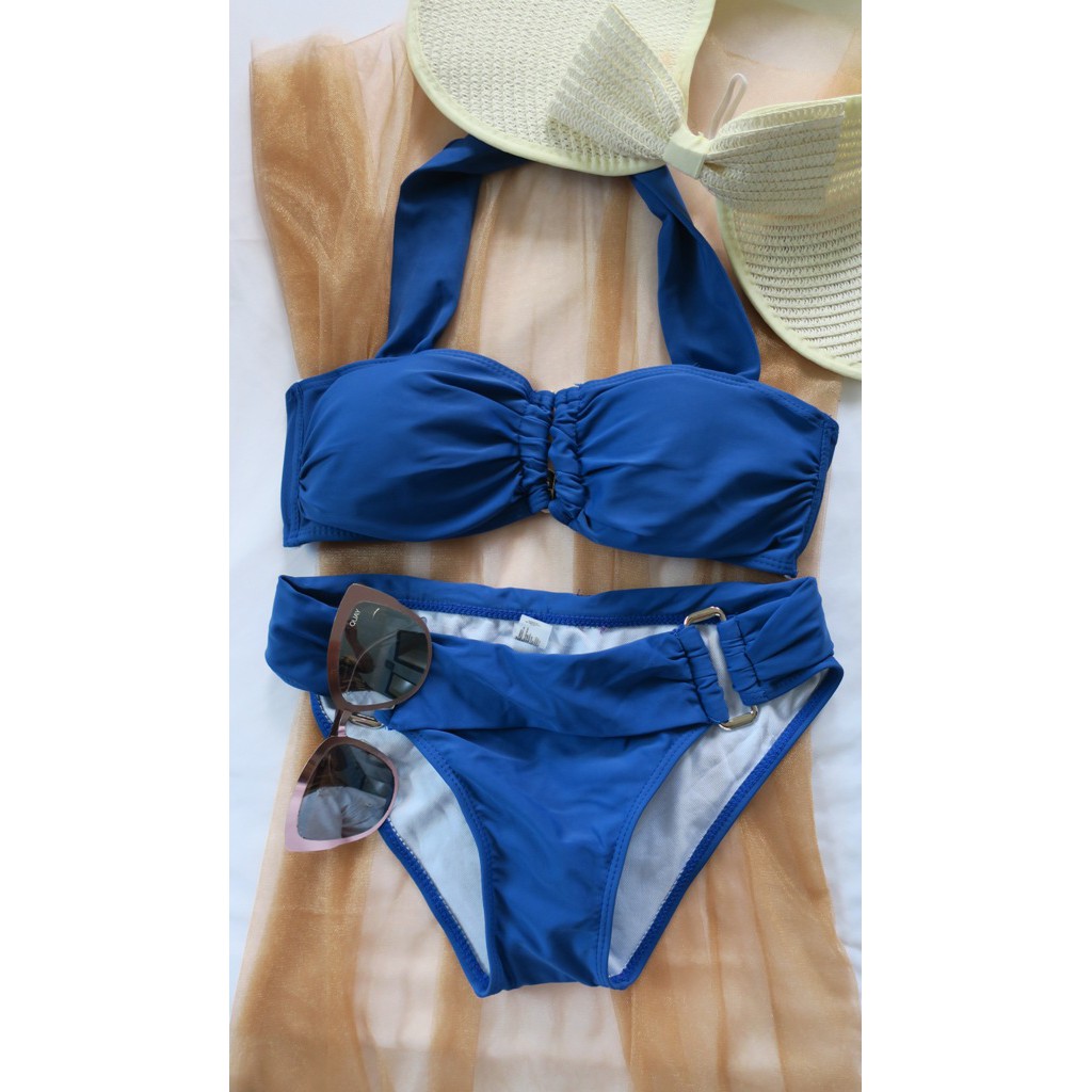 SS KOREAN SWIMWEAR 2 PIECE BLUE (SMALLMED) Shopee Philippines