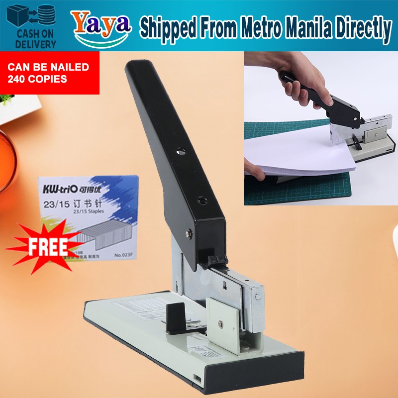 Stapling 240 Sheet Metal Stapler Bookbinding Stapling Office Tools Fit