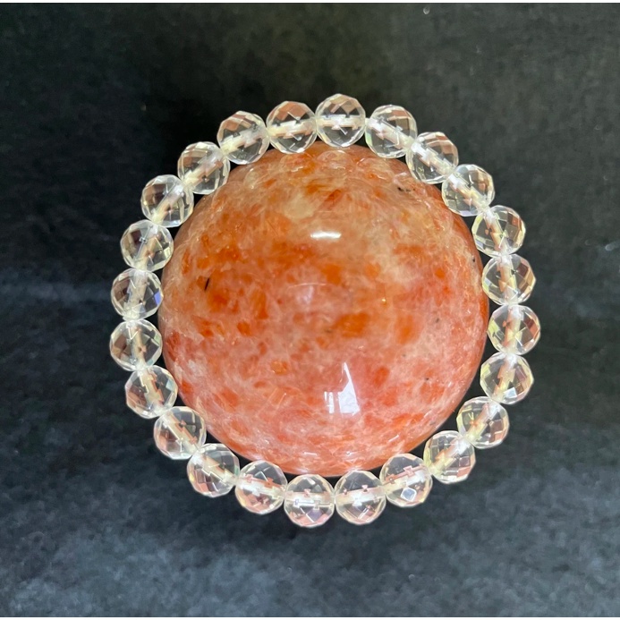 Zheteau High Grade AAA Phenakite Faceted Bracelet 8MM Phenacite