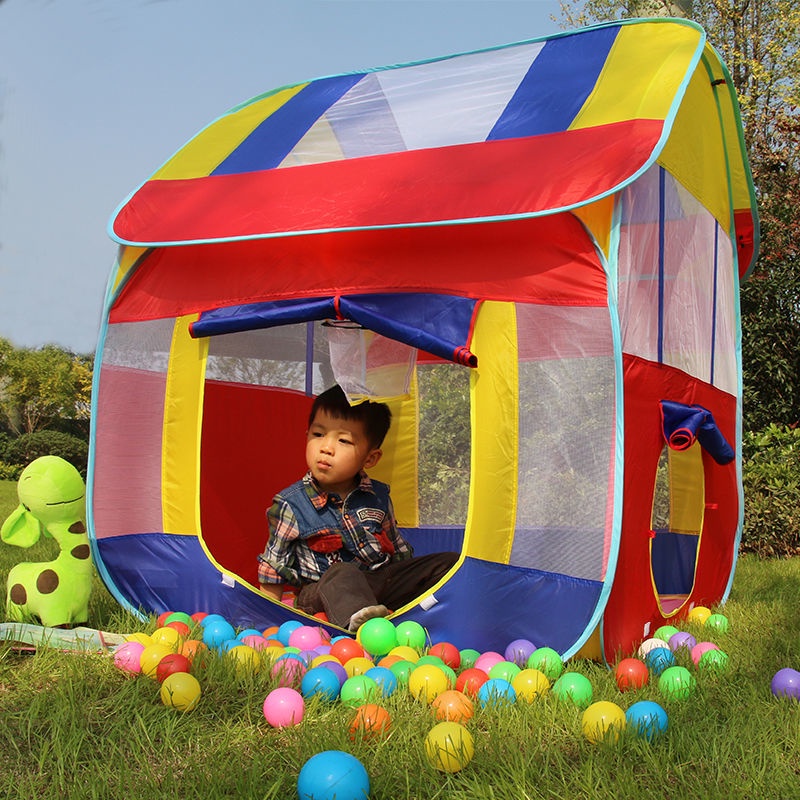 BHM Original Portable Pop Up Kids Play House Tent Indoor Outdoor Playhouse