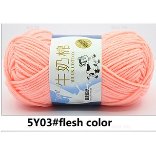 Milk Cotton Yarn 5-ply 50g 95m 104yd 92 Colors Available the Yarn