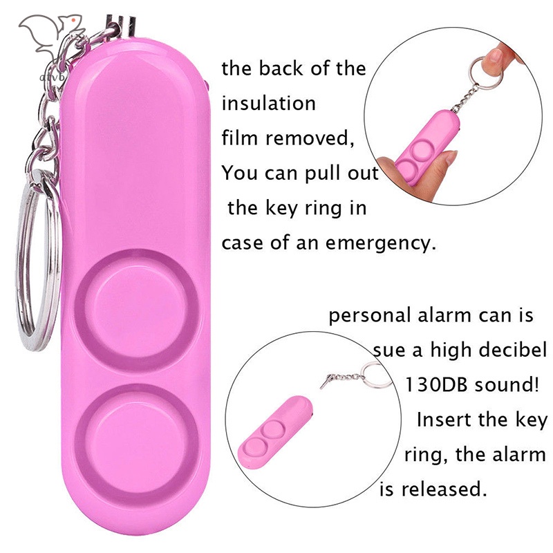 Anti-rape Device Double Horn Alarm 120dB Loud Alert Attack Panic Safety ...