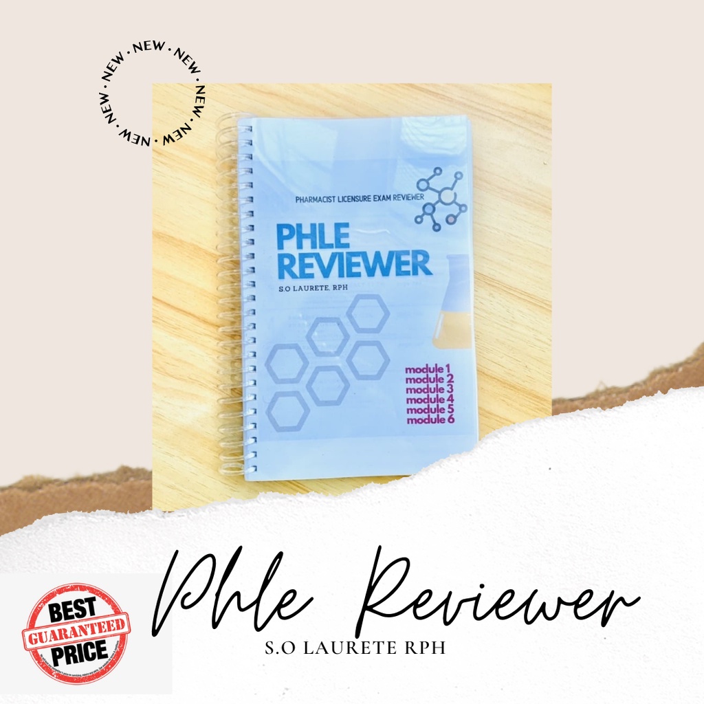 PHLE Pharmacy Board Exam Reviewer Notebook or Full Size Shopee Philippines
