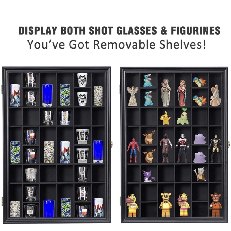 Small shot glass display case hotsell